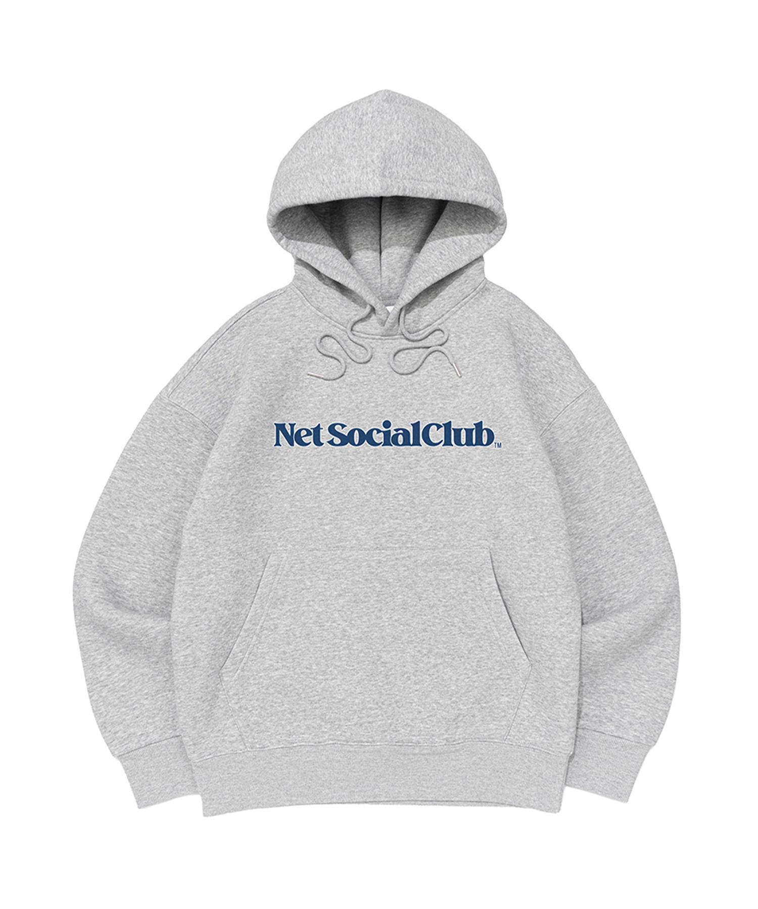 Серый Худи с Прямым Логотипом Social Club, Щеточный (меланж) S