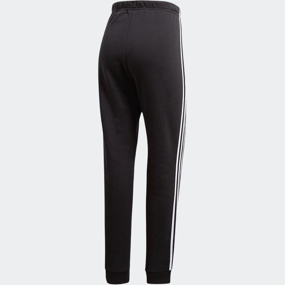 Adidas Originals Regular Tapered Cuff Striped Comfortable Casual Moisture-Wicking Durable Knitted Sports Pants Women Pants Black DH3123