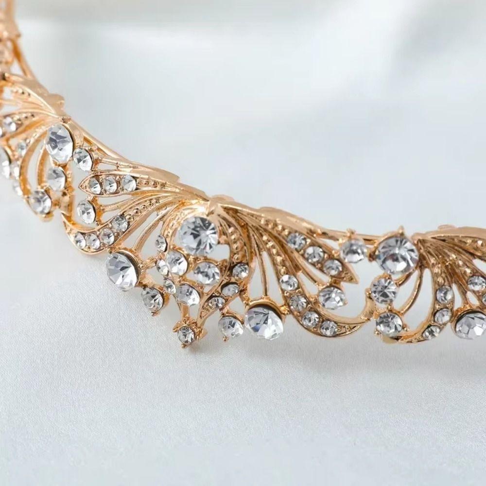 Rhinestones Bride Crowns Crystal Wedding Crown Metal Headbands Princess Tiaras Weddings