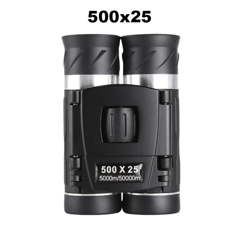 500X25 50000m Zoom Telescope Professional Powerful Binoculars Long Range Portable Monocular Low Night Vision for Camping Tourism