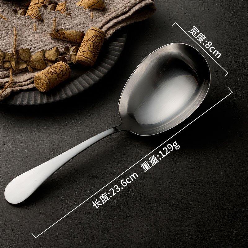 ZISIZ Овальная суповая ложка из нержавеющей стали