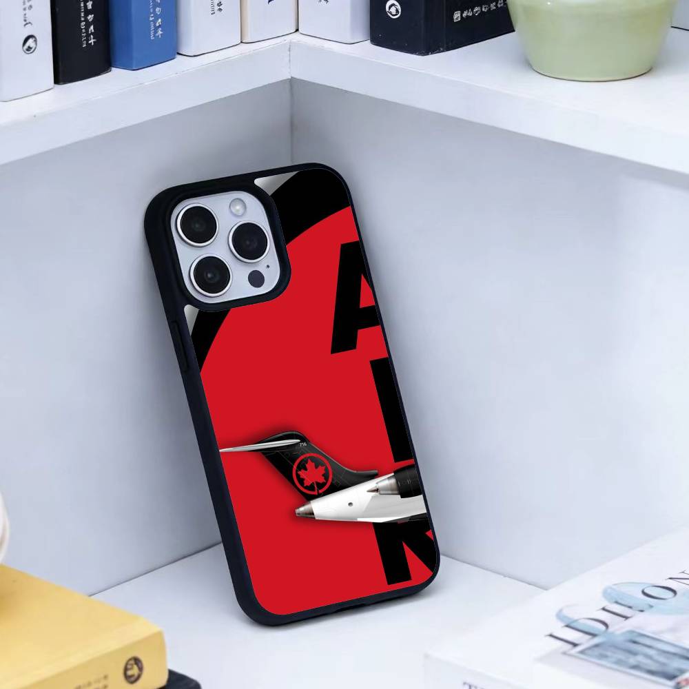 Airplane Pattern Phone Case For iPhone17,16,15,14,13 Plus,Pro Max Magnetic For Magsafe Wireless Charging