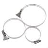 Diameter 50/75/100/150/200mm Stainless Steel Drive Hose Clamps Adjustable Gear Worm Fuel Tube Water Pipe Fixed Clip Spring