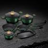 TITANIUM POTS BERLINGER HAUS 12 pcs. BH-6066 EMERALD