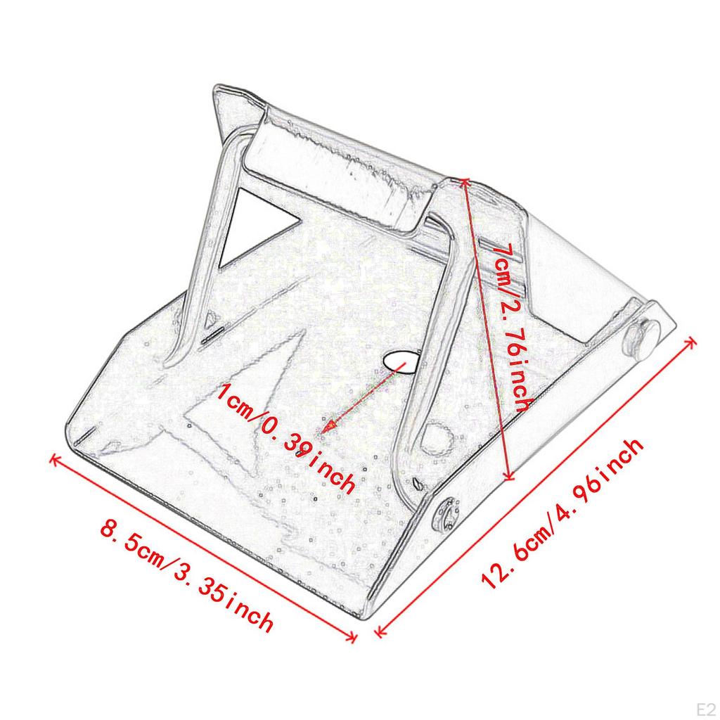 Robuster, tragbarer, stabiler und faltbarer Radkeil aus Stahl für Wohnmobile und Autos