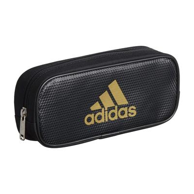 Mitsubishi Pencil Adidas Pencil Single Black and Enamel and PT1200AI07B25 Case, Zipper, AI07, Gold, Fabric,