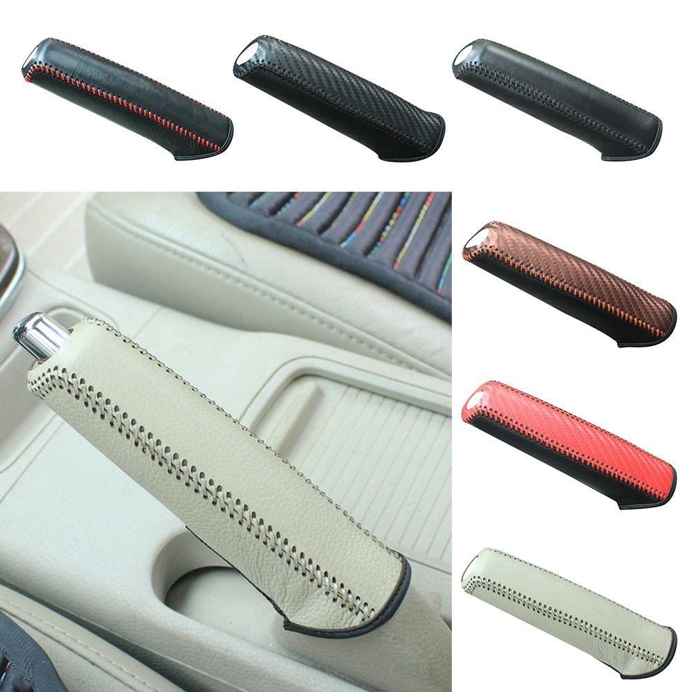 PU Leather Car Hand Brake Sleeve Easy to Install Handbrake Grip Cover  Car Accessories