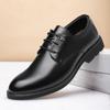 Large Size Business Leather Shoes Men's 2025 Spring New Men's Leather Casual Dress Leather Shoes Men's Derby Men's Shoes