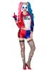 Halloween Suicide Squad Harley Quinn Jester Costume Cosplay Outfit for Women