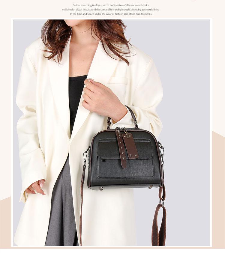 Crossbody Tote Shoulder Bag: 2026 Retro Niche Texture Small Square Women's Travel Casual Bag