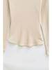 Women's Spicy Girl Round Neck Long Sleeve Yoga Tee - Slim Fit, Solid Color, Elastic Base Layer