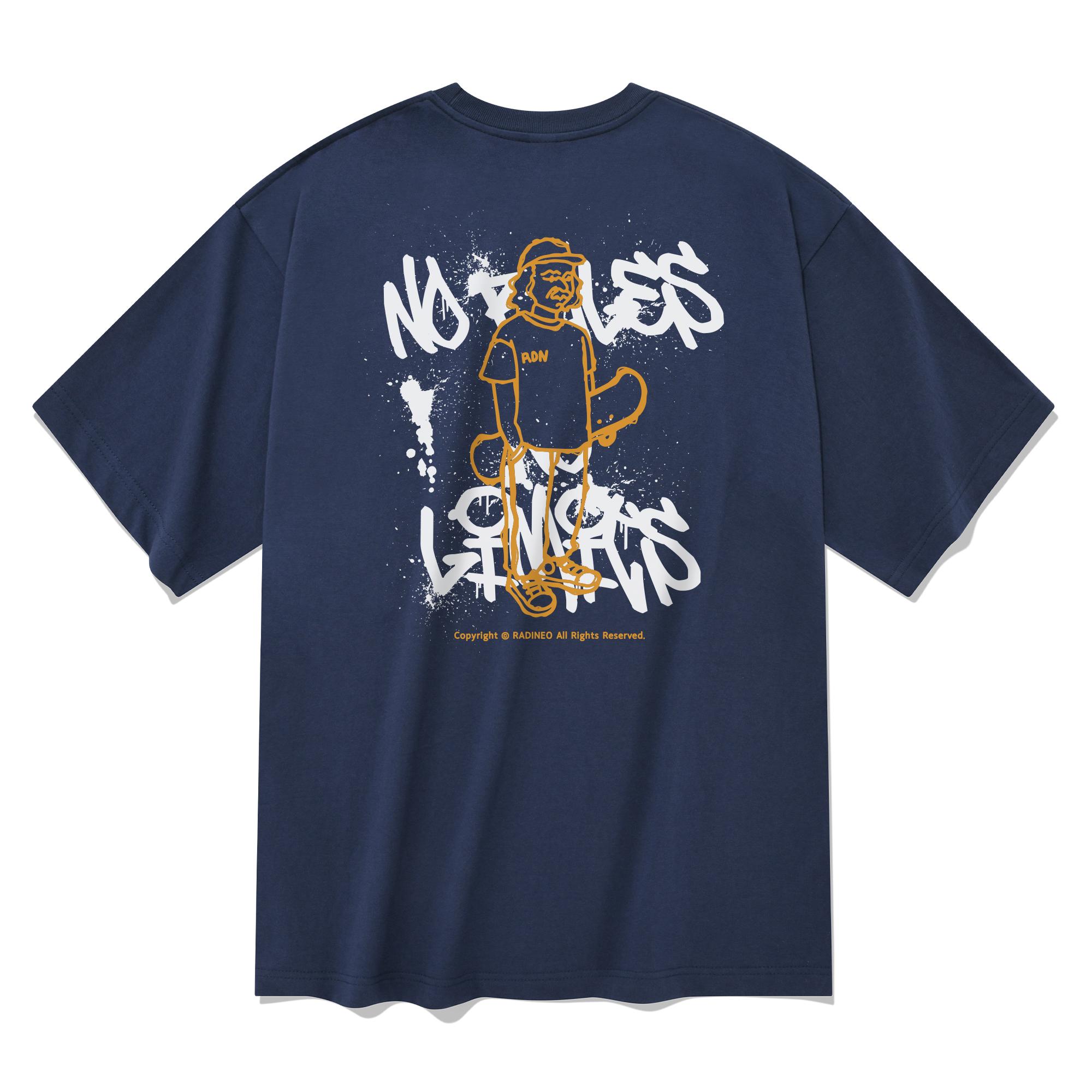 Radineo Young Street Short Sleeve T-Shirt Navy S