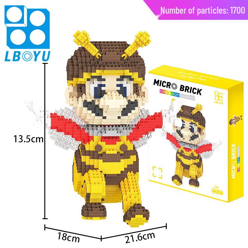 Le Bao Yu Educational Street Vendor Building Blocks for Kids and Adults – Micro Diamond Small Particles, One Piece