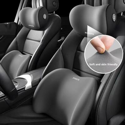 1 Pz Cuscino Auto in Memory Foam per il Collo Supporto Lombare Protettivo per la Schiena Traspirante Cuscino Poggiatesta Auto Allevia lo Stress Cuscino Sedile Auto