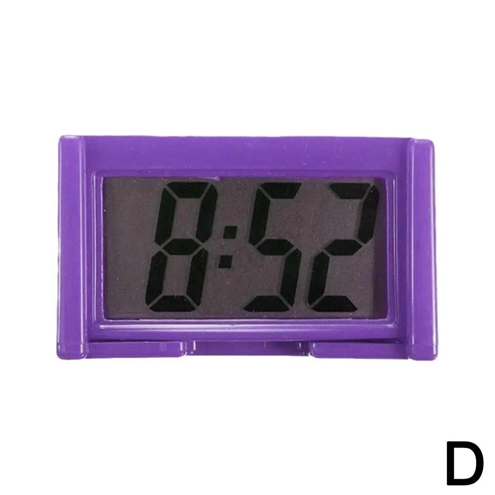 Car Electronic Clock Dashboard Self-Adhesive Clock Decoration Interior Display Accsesories Mini Clock LCD with Time Automot S0L2