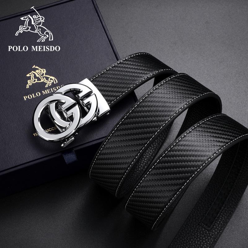 Paul Messier Herren Ledergürtel mit automatischer Doppel-G-Schnalle - Stilvoll & Vielseitig