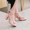 Big Size 32-43 Girls Leather Shoes Women Pumps Sweet Butterfly Knot Shoes Female High Heels Party Wedding Prom Footwear