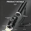 Waterproof Flashlight 100M, Diving Light Rechargeable, Ultra Bright LED Zoom Torch for Outdoor Camping Fishing Scuba