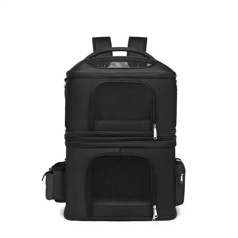

Hanbang Foldable Cat Carrier Backpack - Portable, Detachable, Double Layer for Airline and Outdoor Use