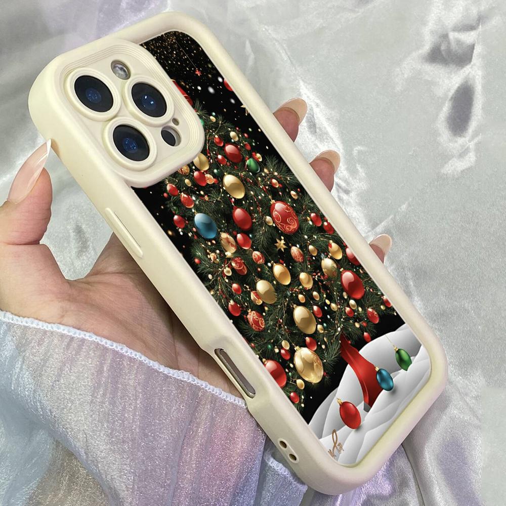 JT60 Beautiful christmas Tree Phone for iPhone 17 Pro Max Samsung S26 S25 Ultra A17 A16 A07 Xiaomi 15T Redmi Note 14 Pro Plus Soft TPU Case Cover