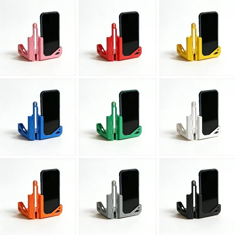 Tennis Badminton Court Phone Holder Foldable Fence Mount Bracket Multi-angle Portable Phone Stand for Recording Sports Training