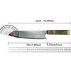 Professional kitchen knife, 67-layer Damascus knife VG10, sharp Japanese chef knife, suitable for cutting meat and vegetables