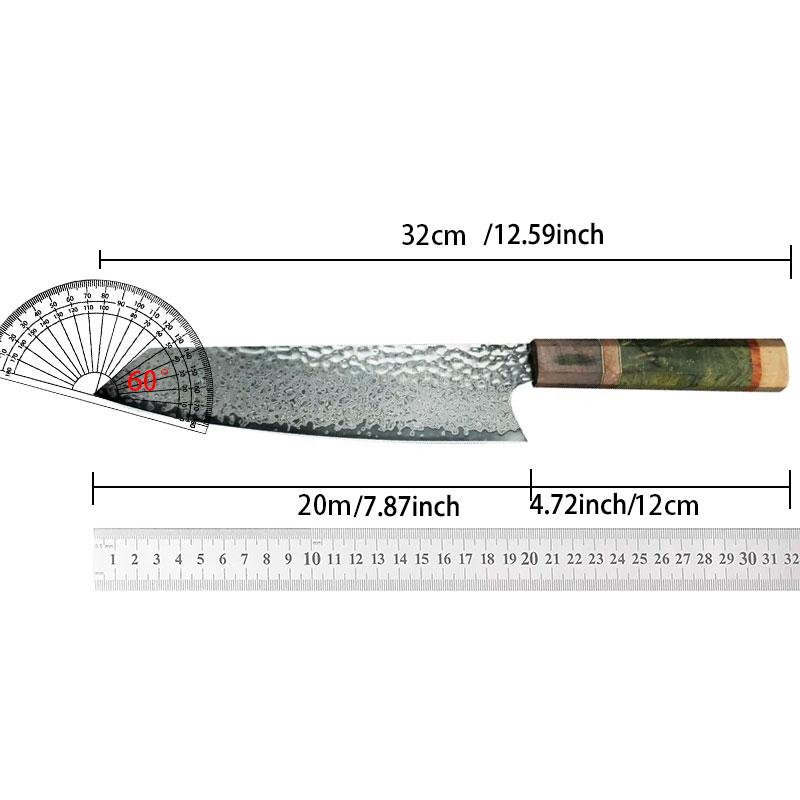 Professional kitchen knife, 67-layer Damascus knife VG10, sharp Japanese chef knife, suitable for cutting meat and vegetables