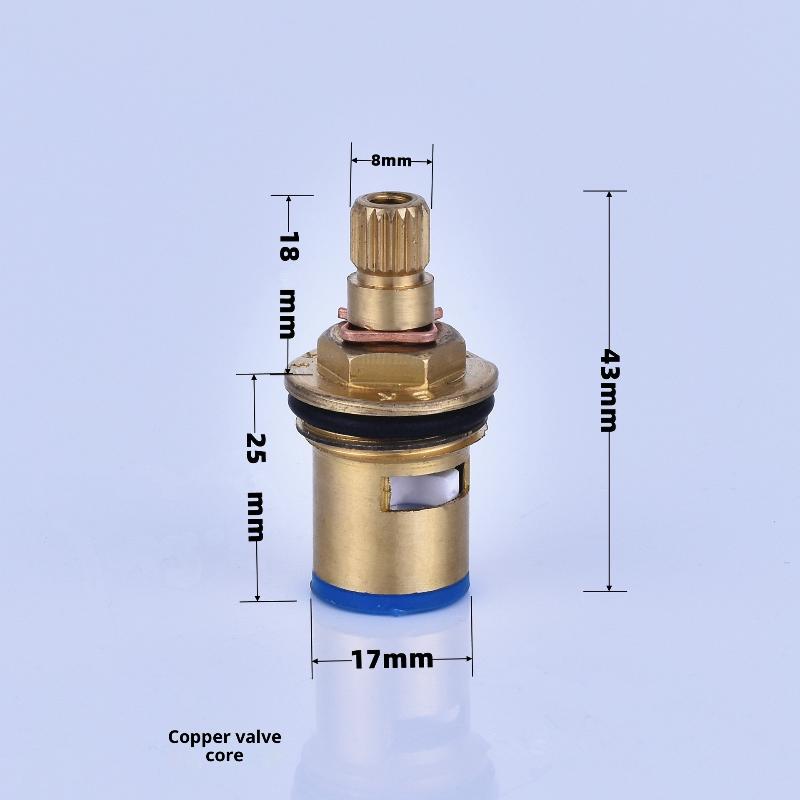 

1/2Pcs Brass Ceramic Disc Stem Cartridge Inner Faucet Valve Tap Valves Universal Replacement For Kitchen And Bathroom