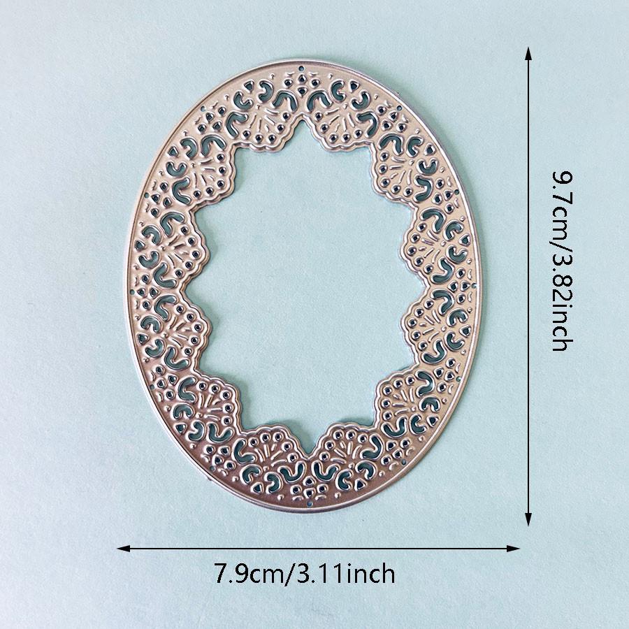 Oval Lace Metal Cutting Dies Stencils DIY Scrapbooking Paper Photo Cards Embossing Dies