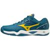 Wave Intense Tour 5 AC Low Top Durable Tennis Shoes Men Sneakers Blue White Yellow 61GA190030