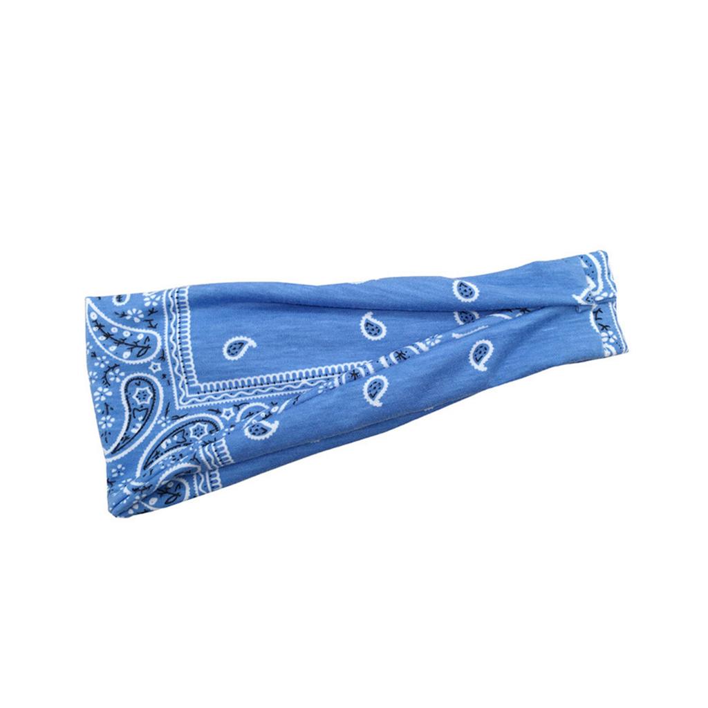 Boho Headbands Paisley Hair Bands Knoted Turban Headband Stretch Twist Head Wraps Stripe Cloth Head Bands for Women and Girls