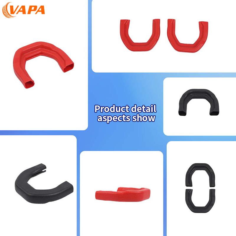 Exterior Car Front Bumper Tow Hook Protective Cover Tow Hook TPE Cover Fit for Dodge RAM TRX 2018 Up Car Accessories