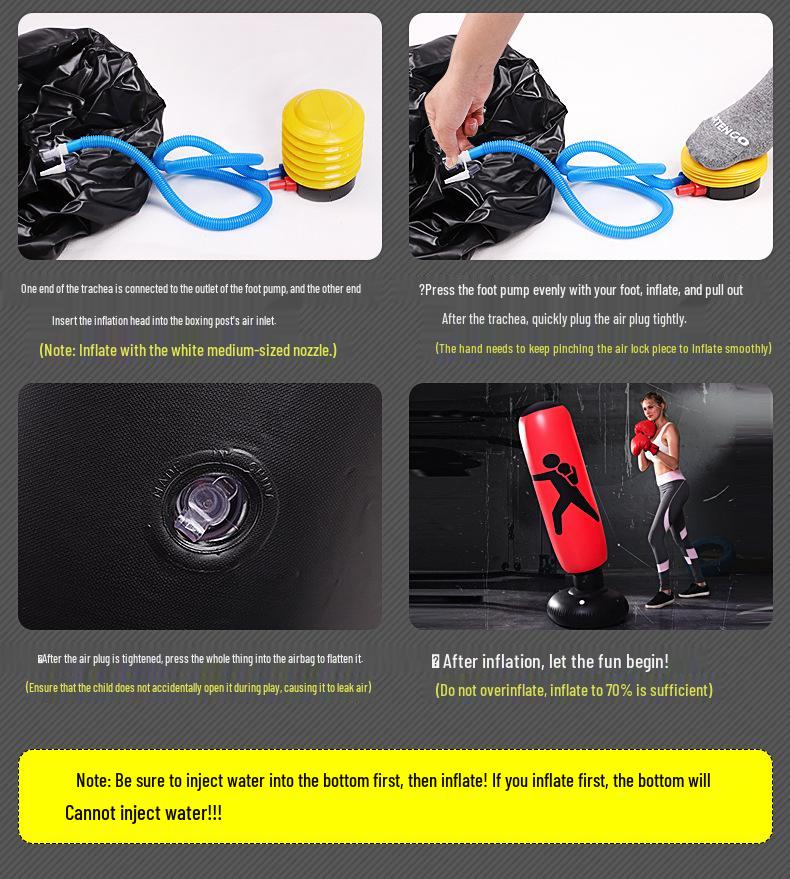 Children's 1.6m Inflatable Boxing Tumbler Sandbag Toy