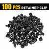 100 Pcs Bumper Clips 10mm Hood Fender Push Rivets Retainer Fasteners for Honda V