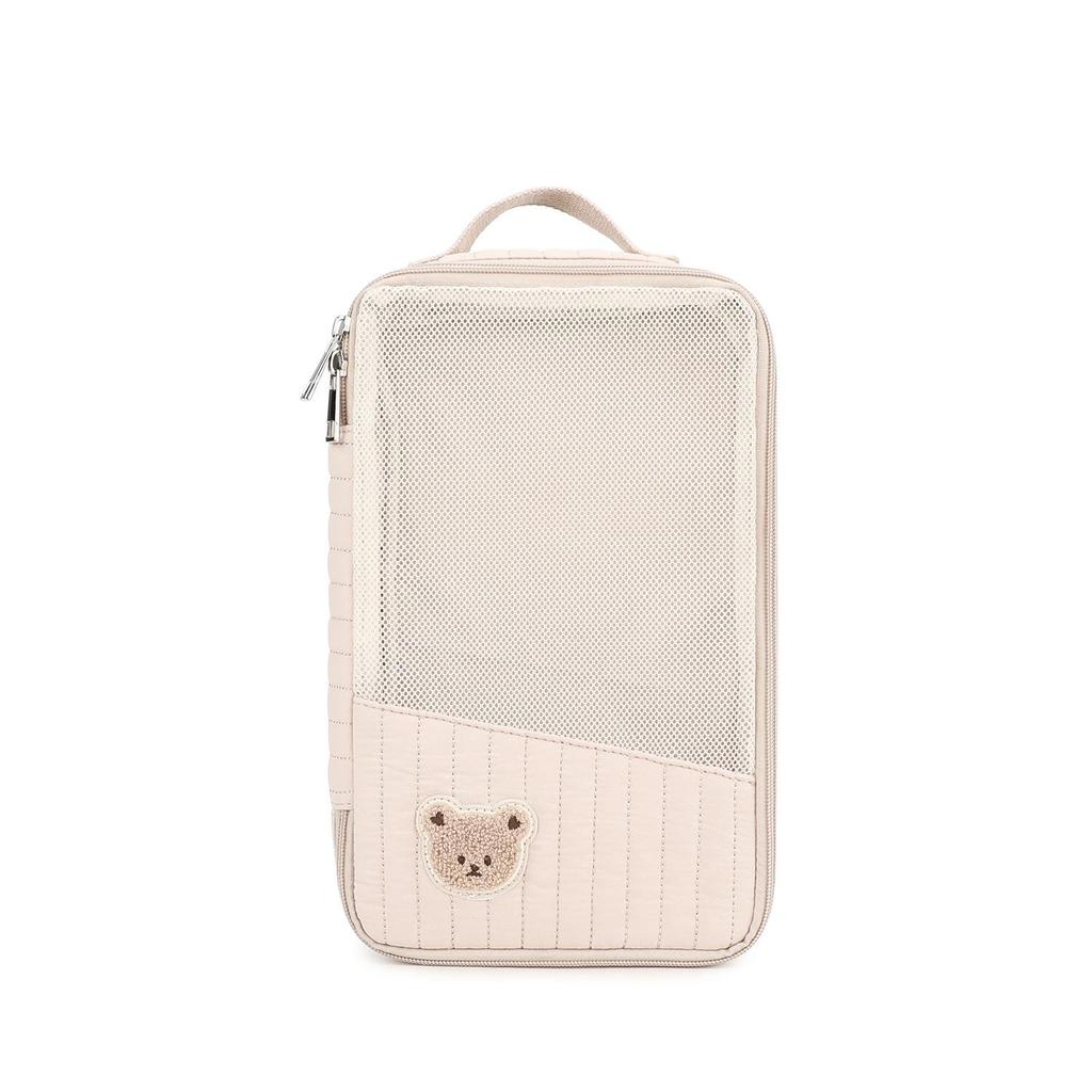 Portable Cartoon Bear Hanging & Carrying Storage Bag: Travel Toiletry & Baby Supplies Organizer