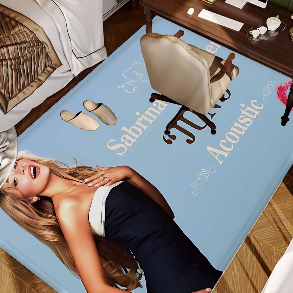 Singer S-Sabrina Carpenter Room Mats Anti-slip Absorb Water Long Strip Cushion Bedroon Mat Household Carpets