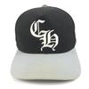 CHROME HEARTS CH logo Bicolor hat cap baseball cap cotton / polyester Black/gray