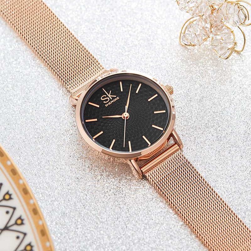 Ladies Watch Women'S High Value Mesh Strap Quartz Watch Guangzhou Watch Watch Watch Women'S Watch