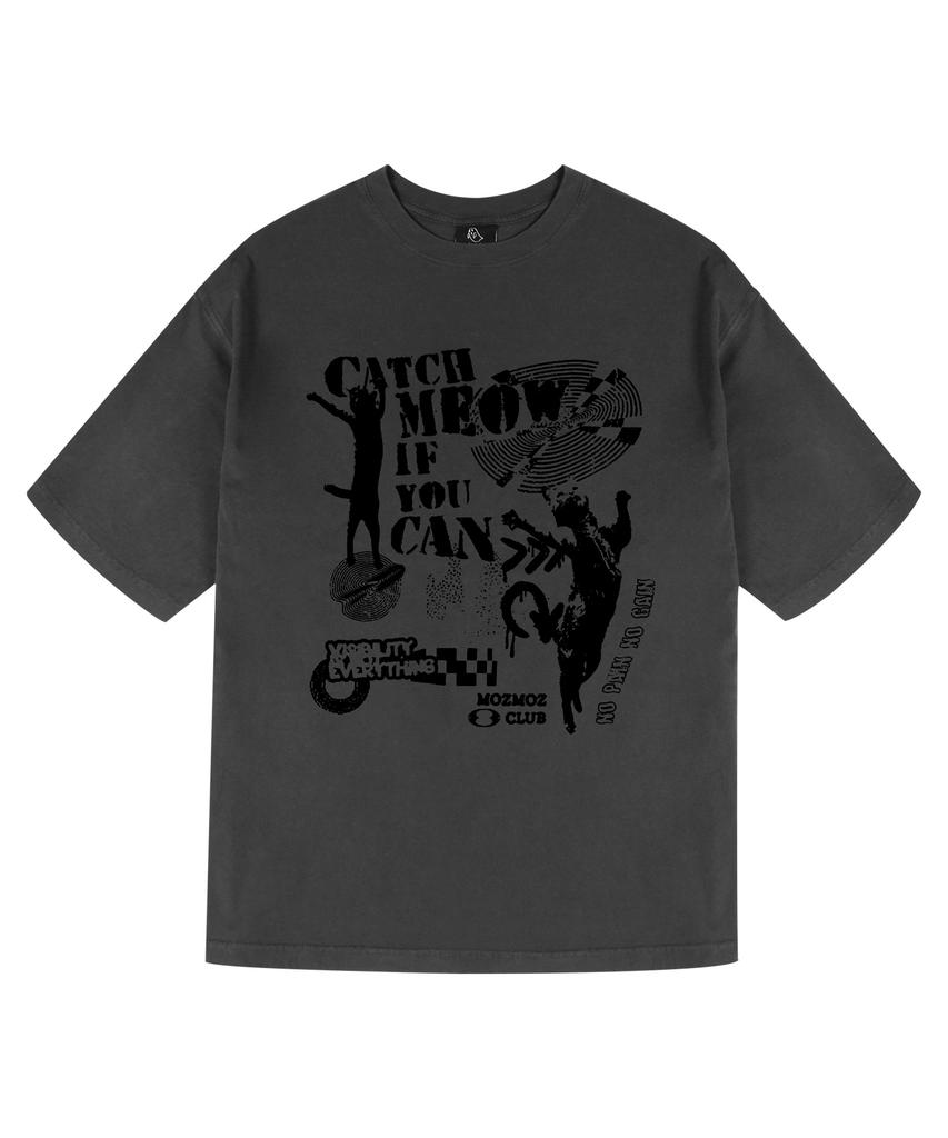 MOZMOZ [Set] Graphic Pigment Oversized Short Sleeve T-Shirt Part01
