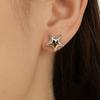 1 Paar Damen Stern Ohrstecker aus Legierung, Hypoallergen Minimalistische Stern Ohrstecker, Modeschmuck Geschenk für Freundin Ehefrau Mutter Tochter