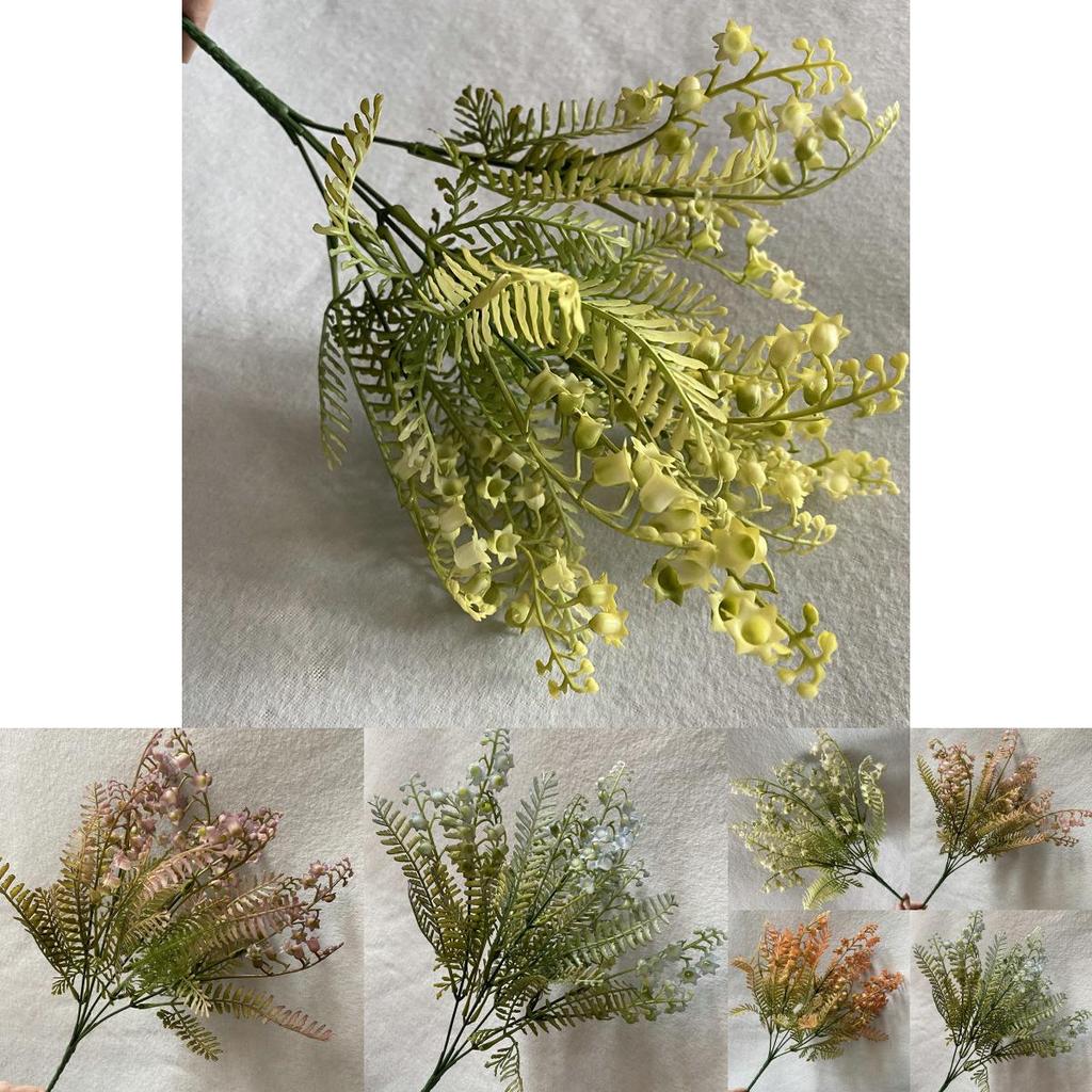 Vibrant Plastic Oil Painted Fake Plants 25 Stems Lifelike Florals For Bridal Decor Photography Props