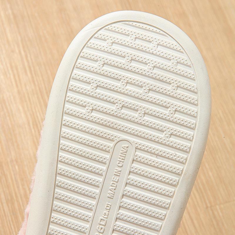 Home slippers confinement shoes non-slip cotton slippers new warm winter cotton shoes wear-resistant women comfortable soft home men