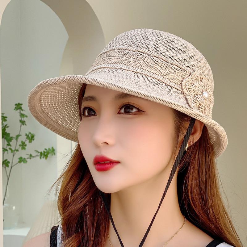 Casual Woven Sun Hat For Women With Large Brim And Uv Protection For Beach And Hiking