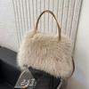 Weiche Flauschige Umhängetasche für Damen - Herbst Winter Schulterhandtasche