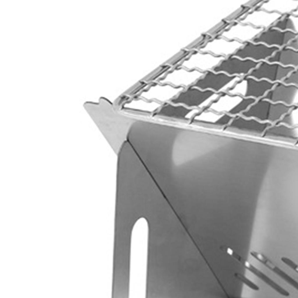 Foldable Camping Grill Portable Removable Stainless Steel Outdoor Folding Barbecue Grill for Picnic