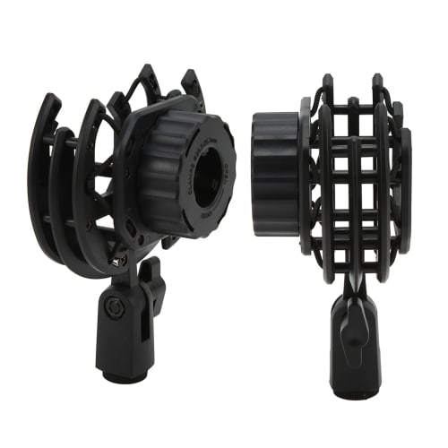 Microphone Holder, Suspension Holder, Microphone Shockproof Bracket, Microphone Shock Mount, Condenser Microphone Holder, Anti-Vibration, Adjustable A