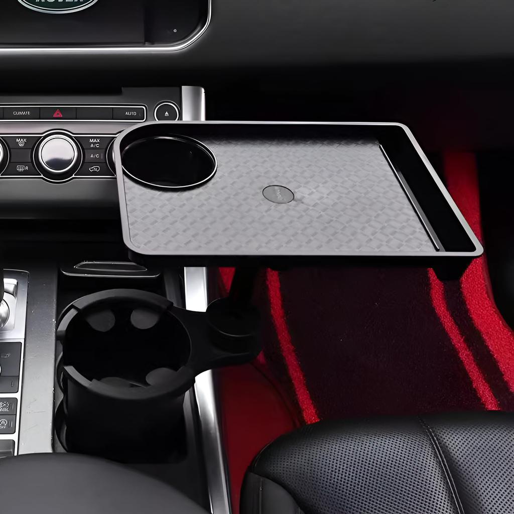 Car Drink Holder (2 in 1 Design) with Tray, Cup Holder, Drink and Food