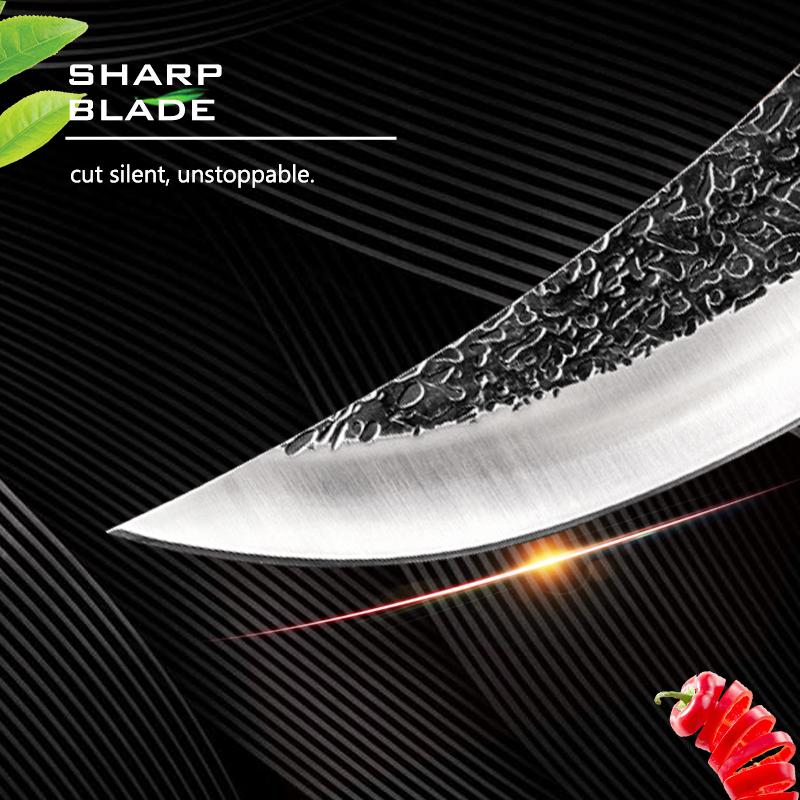 5 Inch Butcher Cleaver Boning Knife Hunting Knife Stainless Steel Chef's Knife Fruit Kitchen Knife