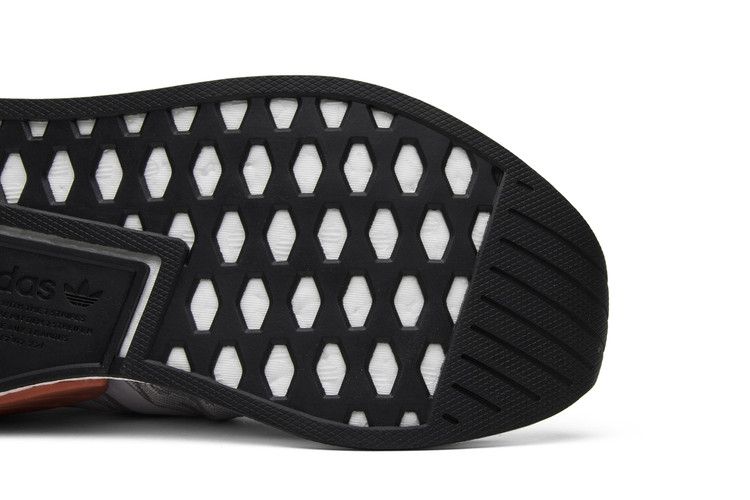 Men's Sneakers Adidas NMD R2 Primeknit White Black Footwear White/Core Black/Burnt Orange