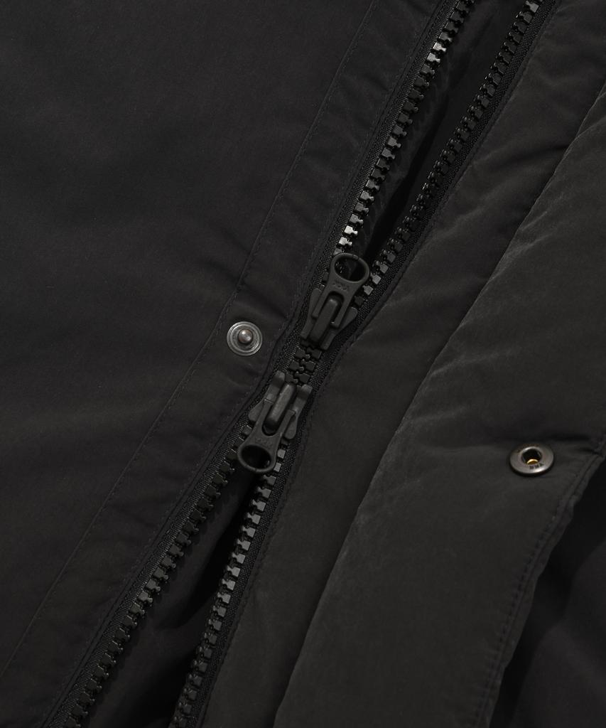 COVERNAT Rds Below Down Short Puffer Charcoal
